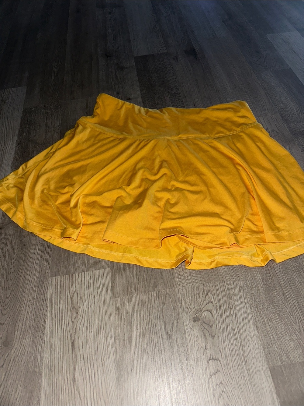 Amazon Yellow Circle Skater Skirt with Built-In Shorts